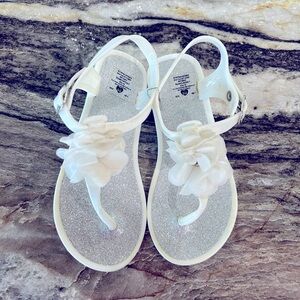 Toddler White Sandals Size 10